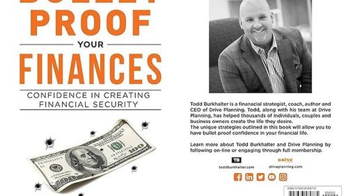 The front and back jacket covers for Todd Burkhalter's "Bulletproof Your Finances: Confidence in Creating Financial Security."