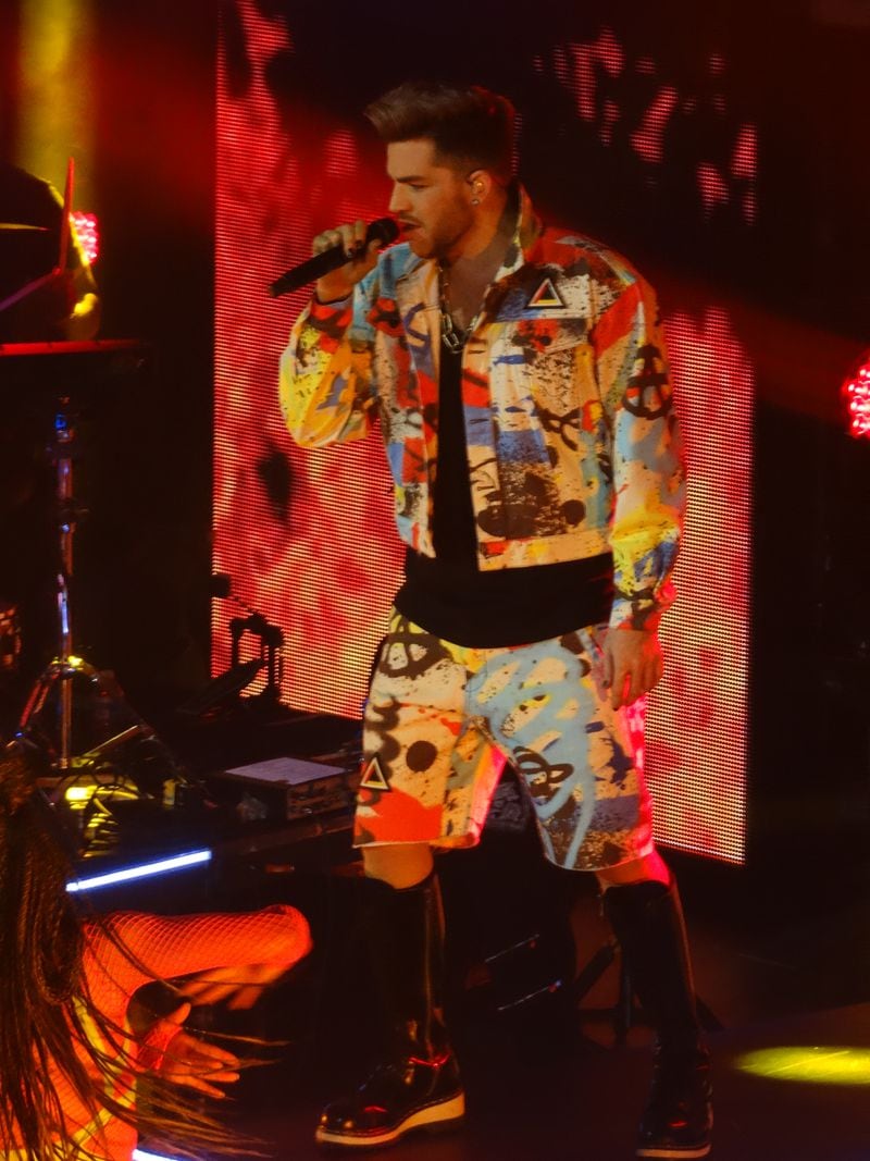 Three outfit changes for Adam Lambert: Rodney Ho/rho@ajc.com