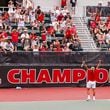 Georgia tennis player Philip Henning during Georgia’s second round match of the 2023 NCAA Division I men’s tennis championship against Oklahoma at Henry Feild Stadium inside the Dan Magill Tennis Complex in Athens, Ga., on Sunday, May 7, 2023. (Tony Walsh/UGAAA)