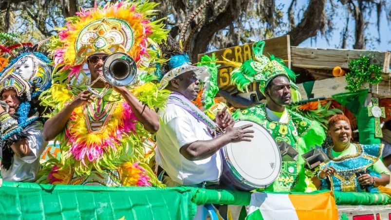 Savannah St. Patrick's Day float