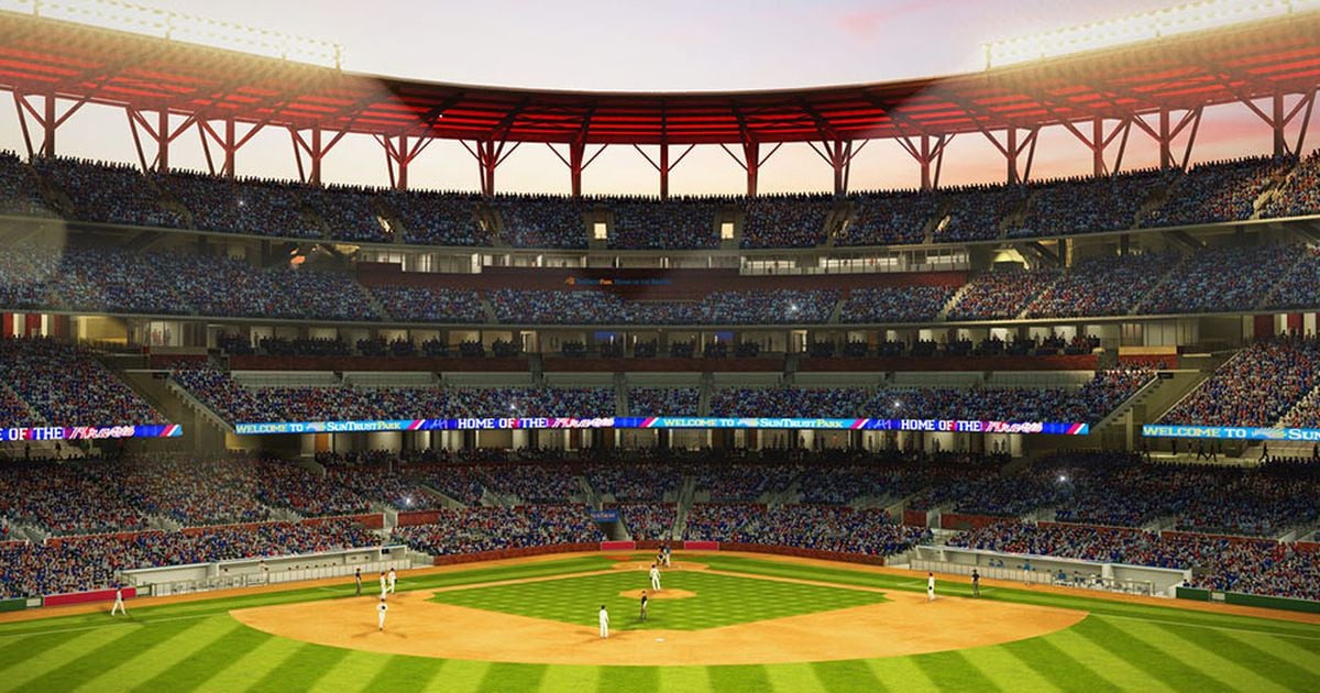 Atlanta Braves Truist Park Stadium Baseball Sticker for Sale by