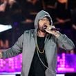 FILE - Eminem performs during "Live From Detroit: The Concert at Michigan Central," June 6, 2024, in Detroit. (AP Photo/Carlos Osorio, File)