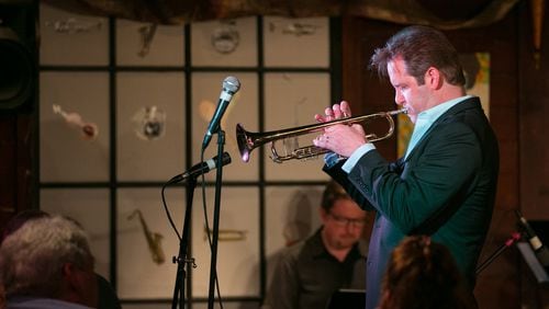 Joe Gransden and his 16-member big band perform at Cafe 290 in Sandy Springs twice per month. PHOTO / JASON GETZ