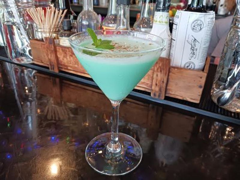 The colour!  Coherence !  Dead End Drinks Grasshopper is incredibly green and deliciously minty.  / Courtesy of Caitlin Crawford