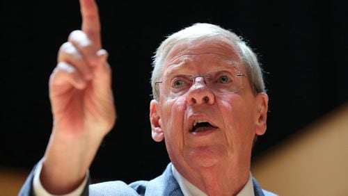 Former U.S. Sen. Johnny Isakson, 76, died Dec. 19, 2021, according to his family. (Curtis Compton/Atlanta Journal-Constitution/TNS)