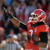 Todd Gurley scored 44 touchdowns in 30 games at Georgia. (BRANT SANDERLIN / AJC file)