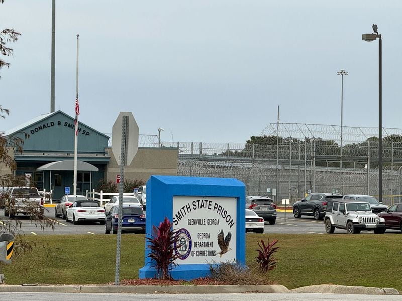 A Georgia state prison inmate shot and killed a food service employee Sunday at Smith State Prison in Glennville.