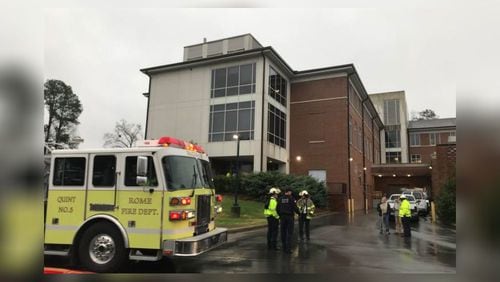 The Berry College science building was evacuated Wednesday due to a chemical spill, a university spokeswoman said.