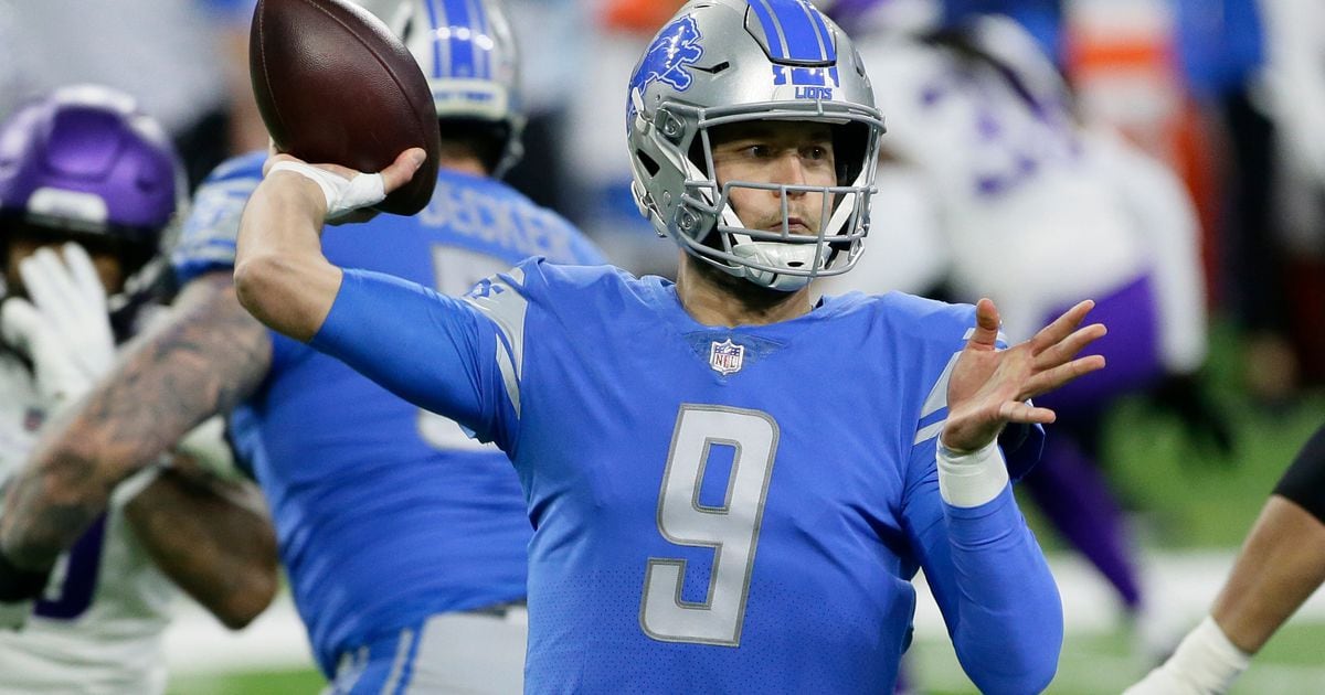 Georgia quarterback Matthew Stafford holds up his Detroit Lions jersey  after he is selected by the Lions as the number 1 overall pick at the 2009  NFL Draft at Radio City Music Hall in New York City on April 25, 2009. (UPI  Photo/John Angelillo Stock Pho