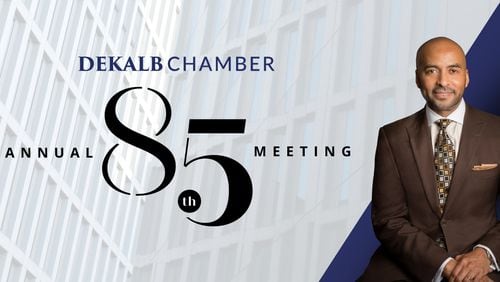 Hear from Goodwill of North Georgia President and CEO Keith Parker as he discusses workforce planning during the 80th annual meeting of the DeKalb Chamber of Commerce on Jan. 19. (Courtesy of DeKalb Chamber)