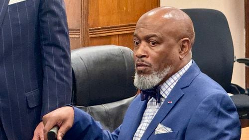 Edward Judie Jr., 69, in Bibb County Superior Court on Wednesday, July 10, 2024, after he was sentenced to 10 years on probation after pleading no contest to concealing his wife's death in 2019. (Joe Kovac Jr. / AJC)