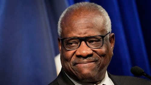 The state Senate on Tuesday voted to install a statue of Supreme Court Justice Clarence Thomas, a Georgia native either in the state Capitol or on its grounds. A similar proposal cleared the Senate last year but did not get a vote in the House. The proposal will now go to the House for its consideration. (Drew Angerer/Getty Images/TNS)