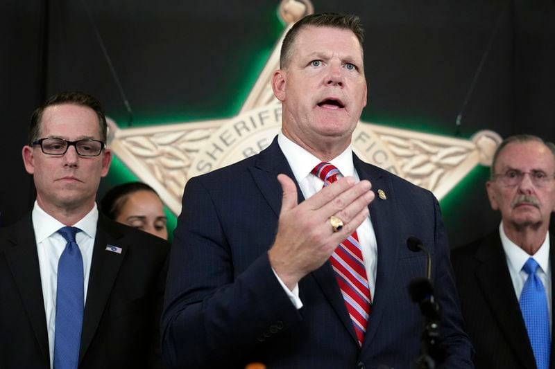 Ronald Rowe Jr., the acting director of the Secret Service, speaks during a news conference by law enforcement officials, Monday, Sept. 16, 2024, at the Palm Beach County Sheriff's Office in West Palm Beach, Fla., to provide an update on the investigation into the apparent assassination attempt of Republican presidential nominee former President Donald Trump. (AP Photo/Wilfredo Lee)