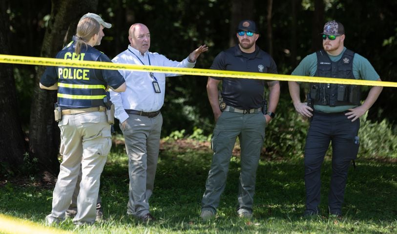 A Carroll County sheriff's deputy was taken to a hospital after being shot Tuesday morning, AUG. 20, 2024 according to officials. GBI agents are handling the investigation. Details are limited, but the deputy was flown to Grady Memorial Hospital in “very critical condition,” spokesperson Ashley Hulsey told The Atlanta Journal-Constitution at the scene. The suspected shooter is dead, Hulsey confirmed.  (John Spink/AJC)