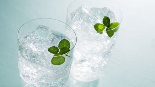 A bit of mint is one of Atlanta dietitian Rahaf Al Bochi's occasional additions to water.