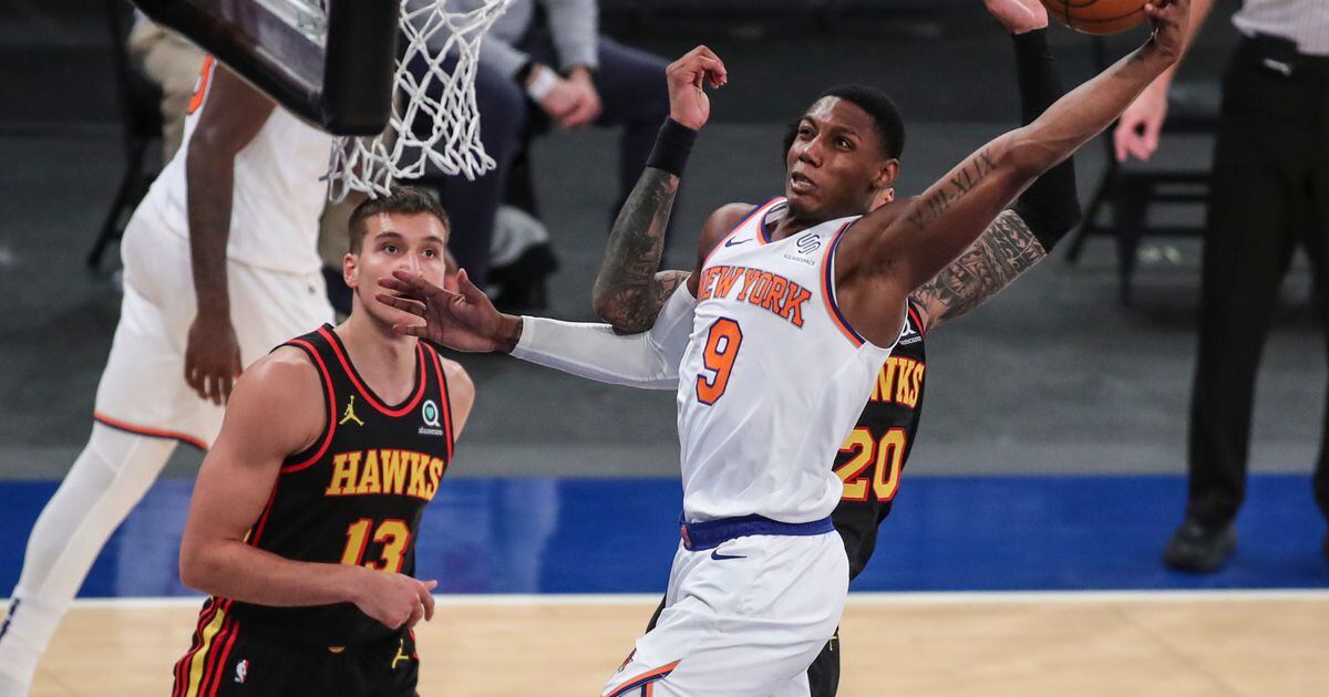 WATCH: Knicks' RJ Barrett dunks on Hawks' Bogdan Bogdanovic in Game 1 of  first-round NBA playoffs matchup