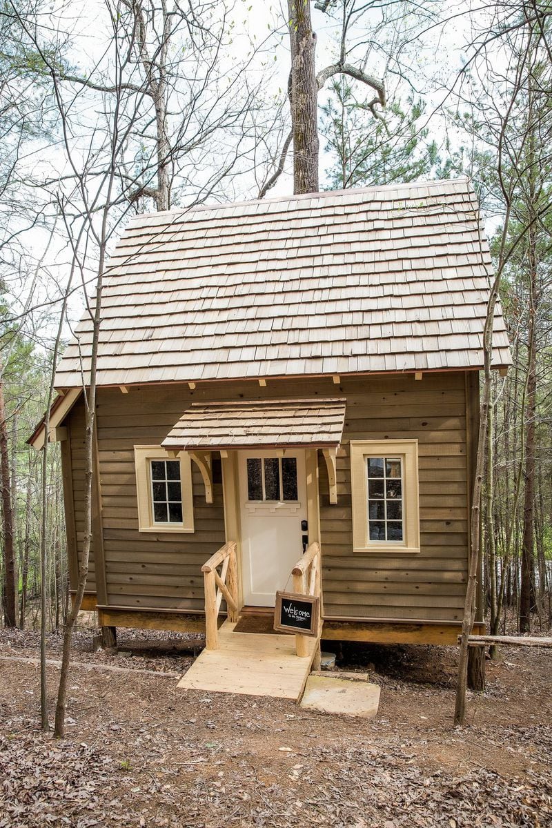 Candlelight Forest is home to two treehouses in Chickamauga, Ga. They stand just a few feet off the ground. CONTRIBUTED