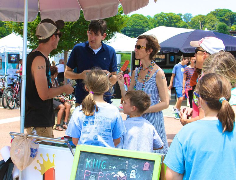 The King of Pops stand is always popular at the Old Fourth Ward Arts Festival. Photo courtesy of Sher Pruitt.