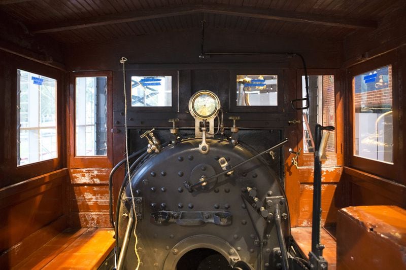 Visitors to the Atlanta History Center will be able to clamber into the interior of  the Texas, the newly-restored Civil War-era locomotive, on display beginning Saturday, Nov. 17. (Casey Sykes for The Atlanta Journal-Constitution)