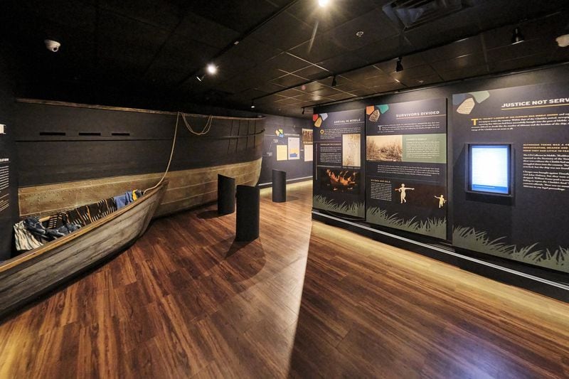 A replica of the Clotilda is on exhibit at Africatown Heritage House museum, which documents the journey of the people who arrived on one of the last slave ships to the U.S. Credit: Visit Mobile