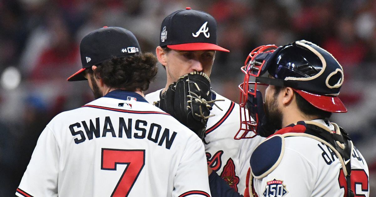 Stressful times in the braves Clubhouse. Immediately after the