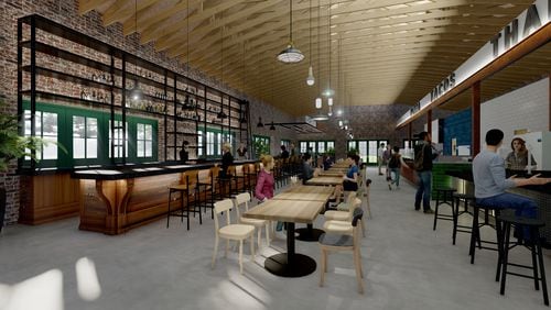 The Roswell Junction food hall is set to open late summer.