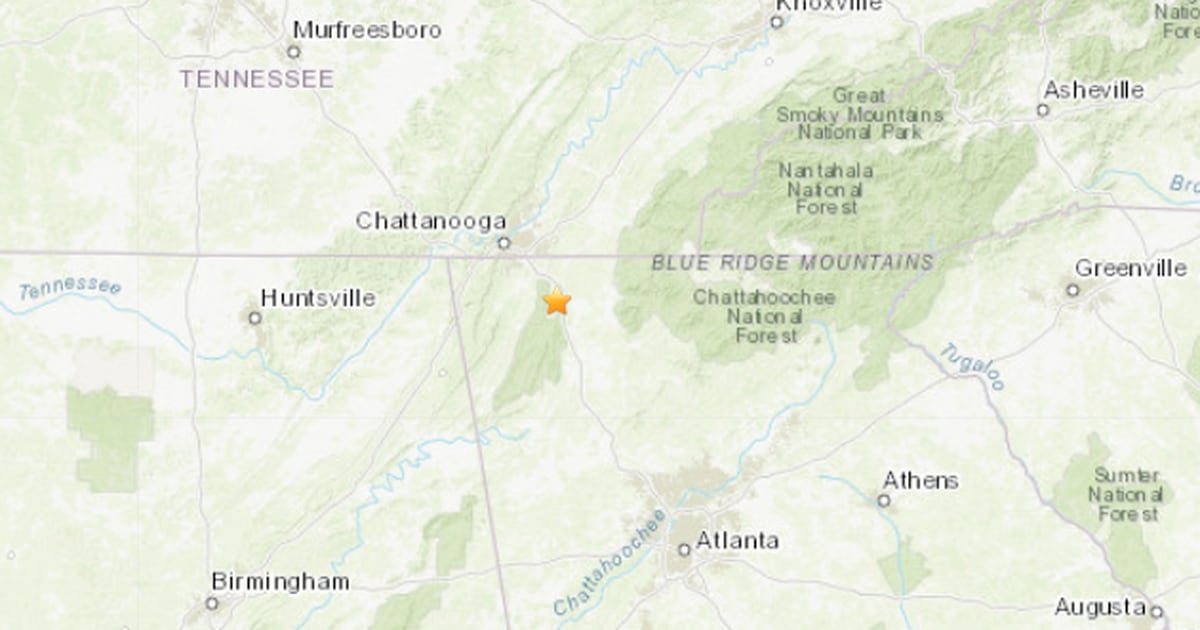 2.1 earthquake struck northwest Georgia Monday morning