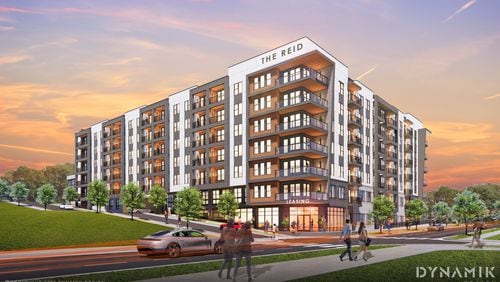 This is a rendering of The Reid, an upcoming apartment development in Reynoldstown.