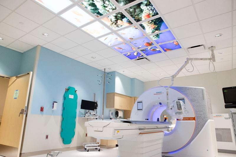 The MRI room at the new Arthur M. Blank Pediatric Hospital in Atlanta on Tuesday. CHRISTINA MATACOTTA FOR THE ATLANTA JOURNAL-CONSTITUTION