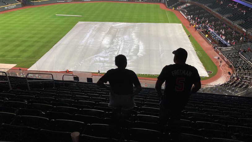 Padres Win 1, But Rain Forces Suspension of 2nd Game of