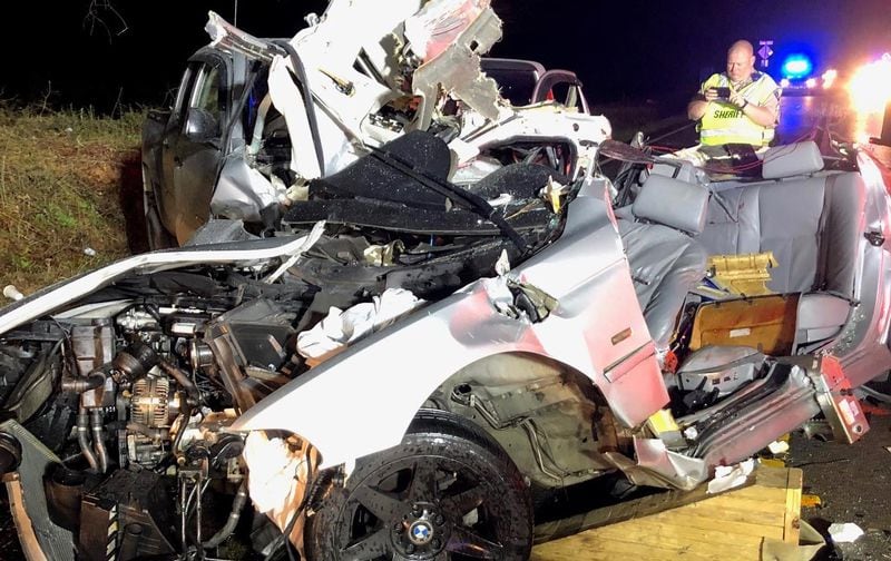 Three people were killed in a crash Monday night in Paulding County, according to the Georgia State Patrol.