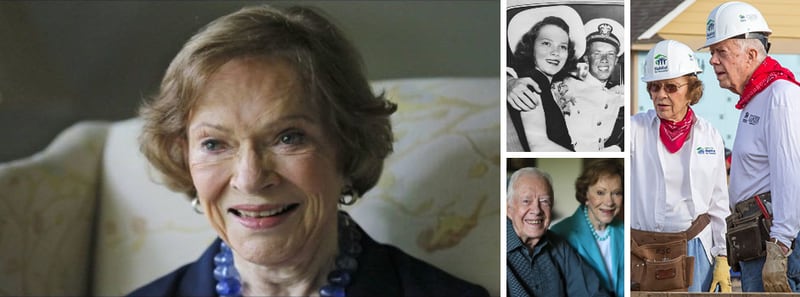 Rosalynn Carter, the wife of former President Jimmy Carter, died Sunday, the Carter Center announced. She was 96.