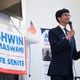 Senate candidate Ashwin Ramaswami speaks during a meet-and-greet in Suwanee on Sept. 16, 2024. The 25-year-old is running against Republican incumbent Shawn Still in the 48th District, which covers parts of Johns Creek, Sugar Hill and south Forsyth County. (Ben Gray for the AJC)