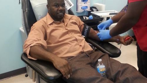 Josh Reid, an employee of Red Cross since 2007, donates blood regularly as his way of thanking the donors who saved his life after a catastrophic car accident in 1999. (Courtesy)