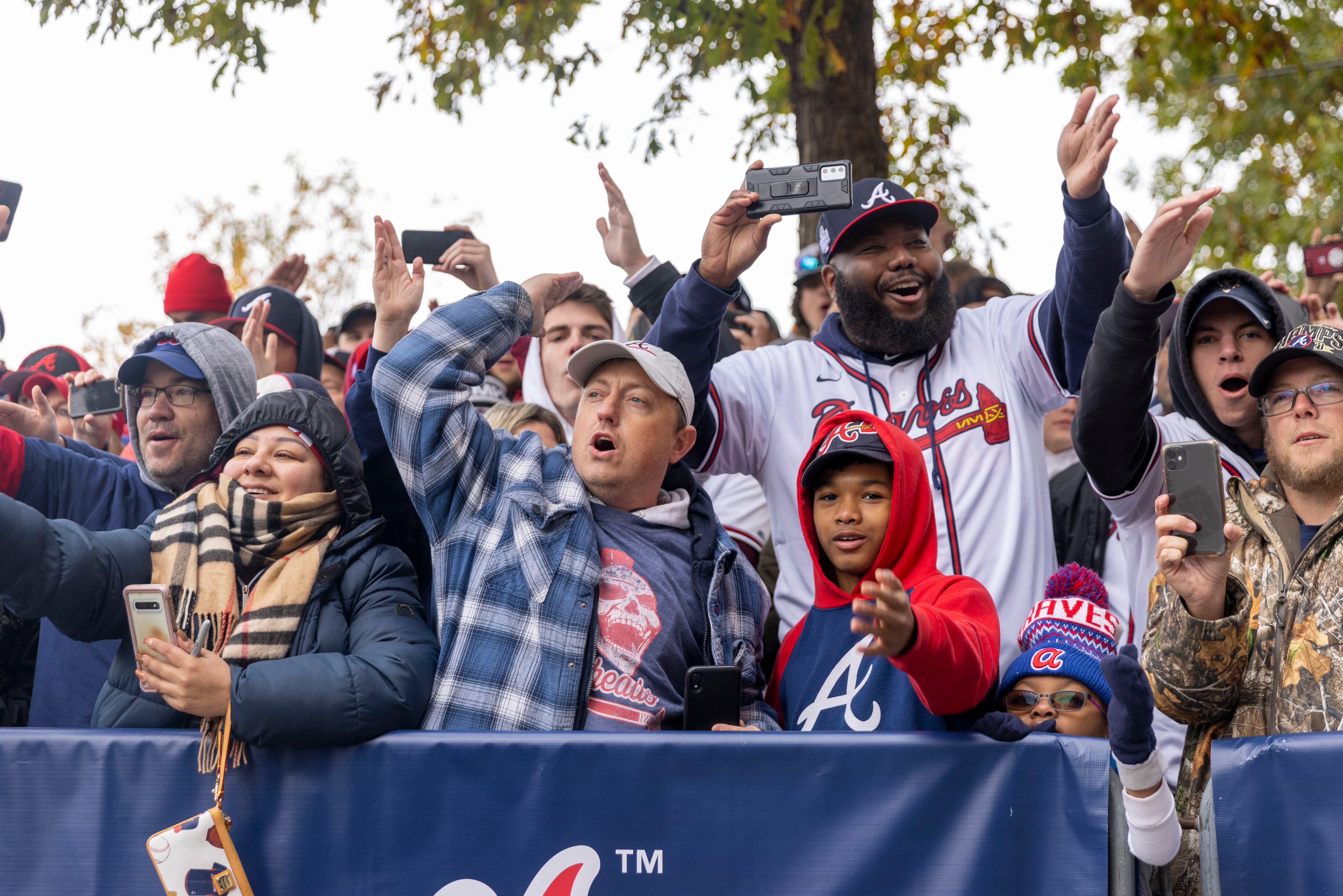 Angels fans celebrate World Series win at parades, rally