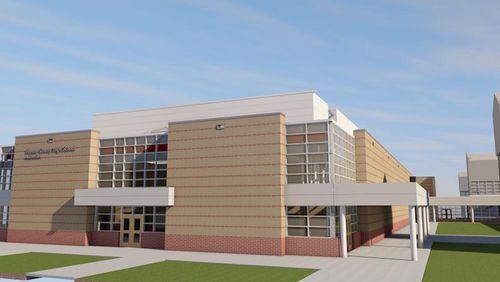 Fayette County High School’s new auditorium should be completed by mid-December. Courtesy FCBOE