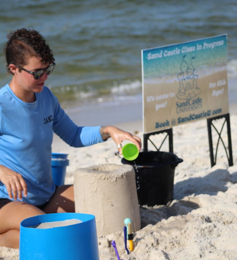 When you are on the beach, take time to learn the techniques for building the best sand castle around with Sand Castle University.