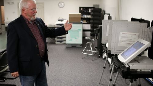 Merle King, executive director for the Center for Election Systems at Kennesaw State University, in a 2016 file photo. BRANDEN CAMP/SPECIAL