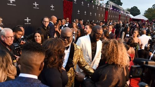 October 5, 2019 Atlanta -  Major celebrities, including Oprah Winfrey, T.D. Jakes, Dallas Austin, Kelly Rowland, and Tyler Perry himsefl, were in town for the opening of Tyler Perry Studios Saturday, October 5, 2019 in Atlanta. Perry acquired the property of Fort McPherson to build a movie studio on 330 acres of land. (Ryon Horne / Ryon.Horne@ajc.com)