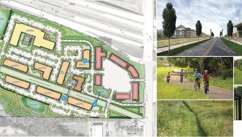 Lawrenceville recently approved zoning changes to make way for a “gateway” mixed-use development on about 35 acres at 742 Collins Hill Rd. adjacent to Ga. 316. (Courtesy City of Lawrenceville)