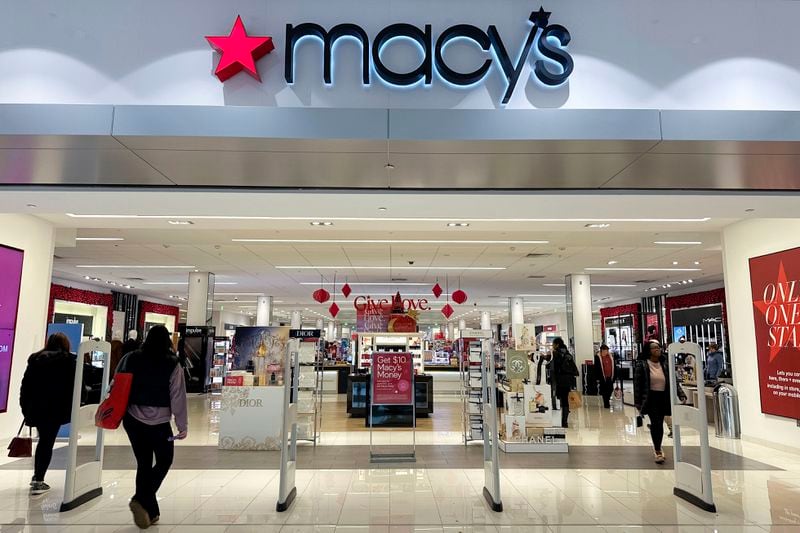 FILE - A Macy's department store is in Bay Shore, Long Island, New York, on Tuesday, Dec.12, 2023. As many Americans celebrate Memorial Day on Monday, May 27, 2024, there are several stores, government offices and businesses that will be open or closed.(AP Photo/Ted Shaffrey, File)
