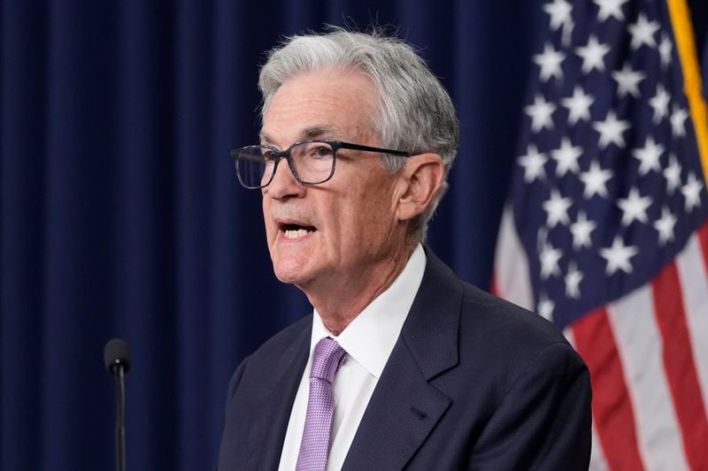 Federal Reserve Board Chairman Jerome Powell speaks during a news conference at the Federal Reserve in Washington, Wednesday, Sept. 18, 2024. (AP Photo/Ben Curtis)