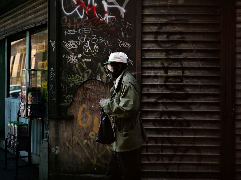 “Blinded Man, New York” by Paul Graham, the subject of a solo show at the High Museum of Art. COPYRIGHT PAUL GRAHAM / CONTRIBUTED BY PACE/MACGILL GALLERY, NEW YORK