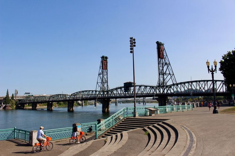 Tom McCall Waterfront Park is a top attraction in downtown Portland and the site of the Bridge to Brews race. 
(Courtesy of Tracy Kaler)