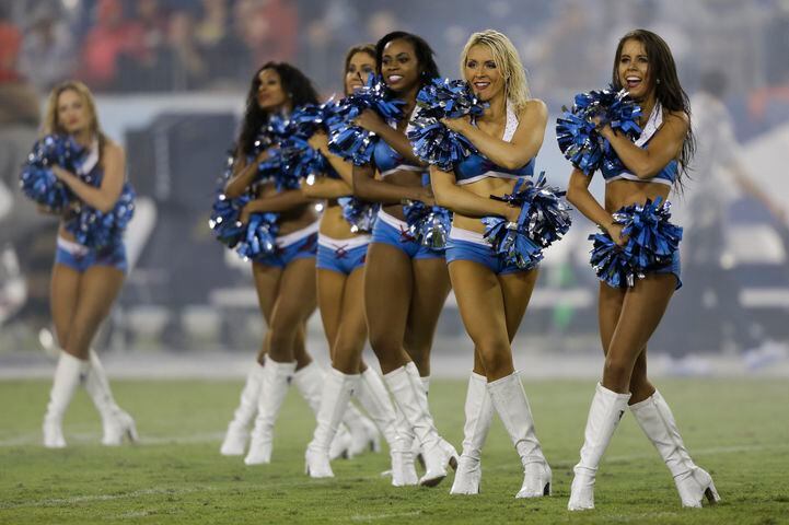 Tennessee Titans cheerleaders are shown during a preseason NFL