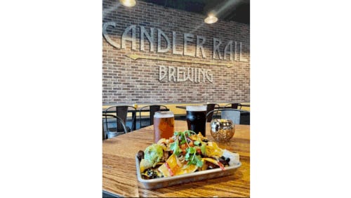 Offerings from the menu of Candler Rail Brewery. / Courtesy of Candler Rail Brewery