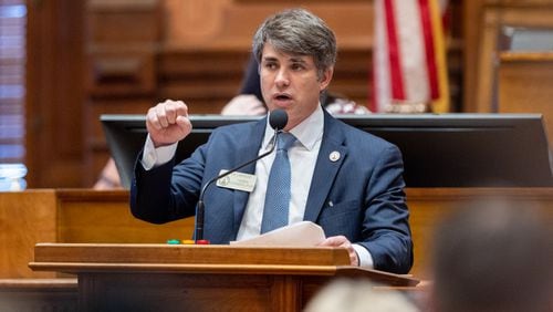 State Rep. John LaHood, R-Valdosta, proposed House Bill 976 to add watermarks to Georgia ballots. The House voted 167-1 on Wednesday to approve the measure. (Arvin Temkar / arvin.temkar@ajc.com)