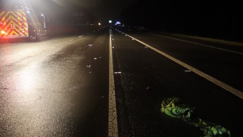 Gwinnett County police shared a photo of the stretch of Ga. 316 where Mecha Woodard was hit and killed.