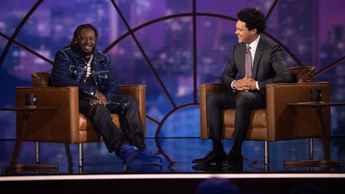 T-Pain visits "The Daily Show with Trevor Noah" in Atlanta on November 1, 2022. COMEDY CENTRAL