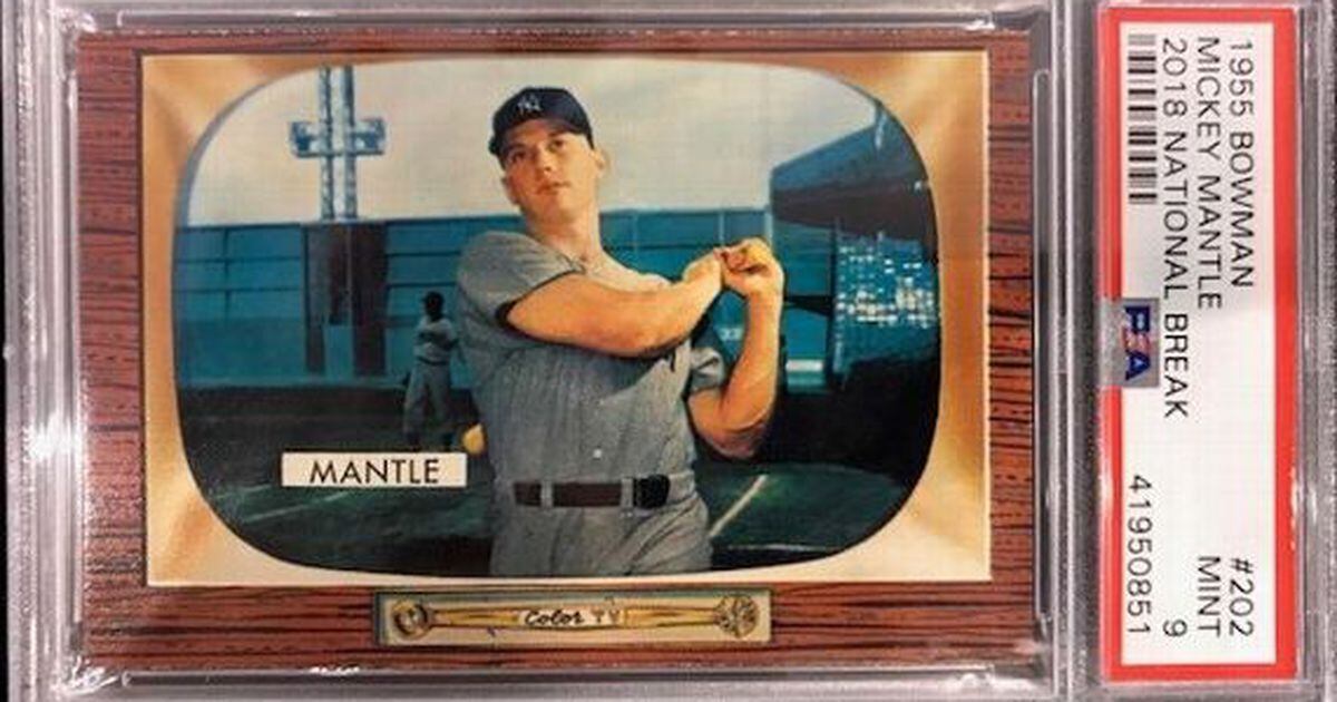 1955 Topps Style MICKEY MANTLE Custom Baseball Card – Malex Custom Cards